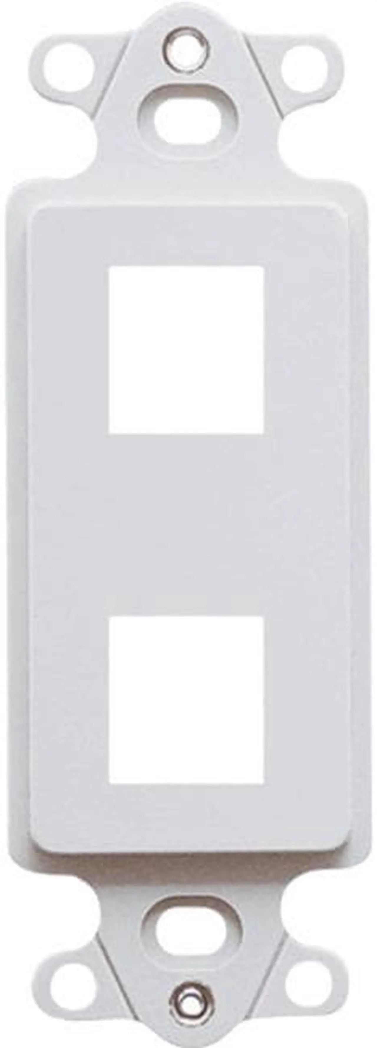 Alt view image 4 of 4 - ICC IC107DI2WH Decorex Insert; 2-Port, ABS, White