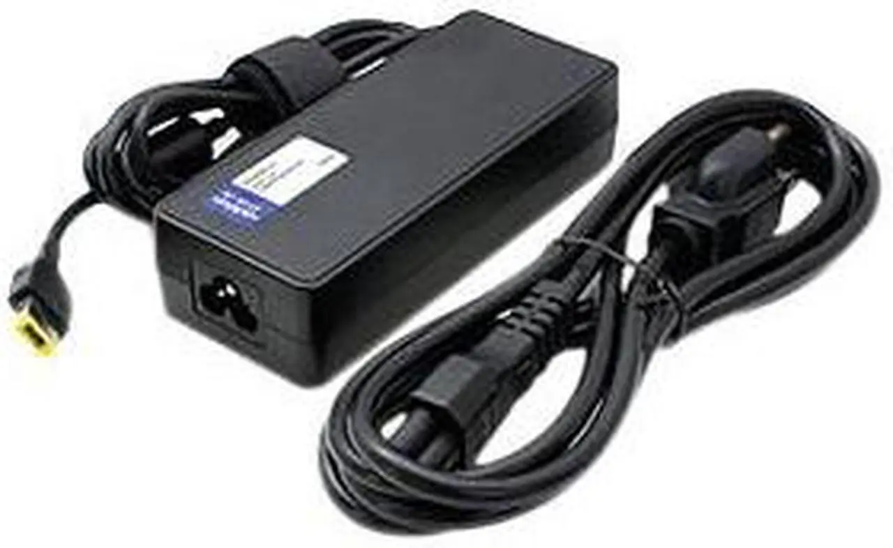 Main image of Lenovo 0B46994 Compatible 90W 20V at 4.5A Black Slim Tip Laptop Power Adapter and Cable - 100% and