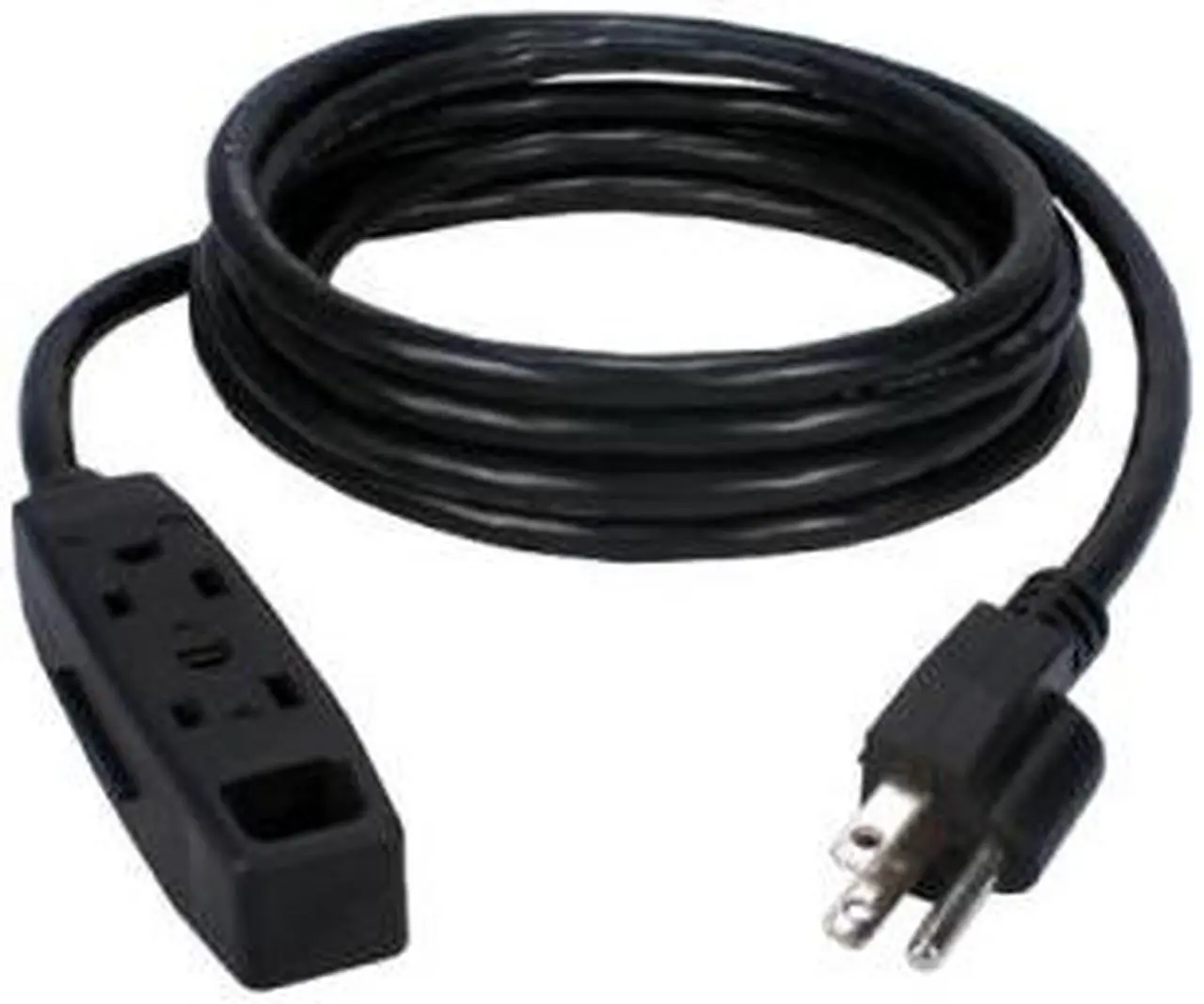 Alt view image 6 of 15 - QVS PC3PX-10 3 Outlets Power Strip 125V Input Voltage 10 ft. Cord Length