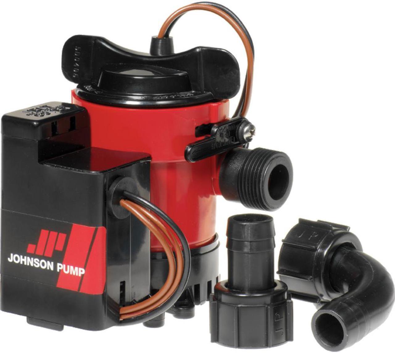 Main image of JOHNSON PUMP 1000GPH AUTO  BILGE PUMP 3/4" W/ MAG SWITCH 05903-00