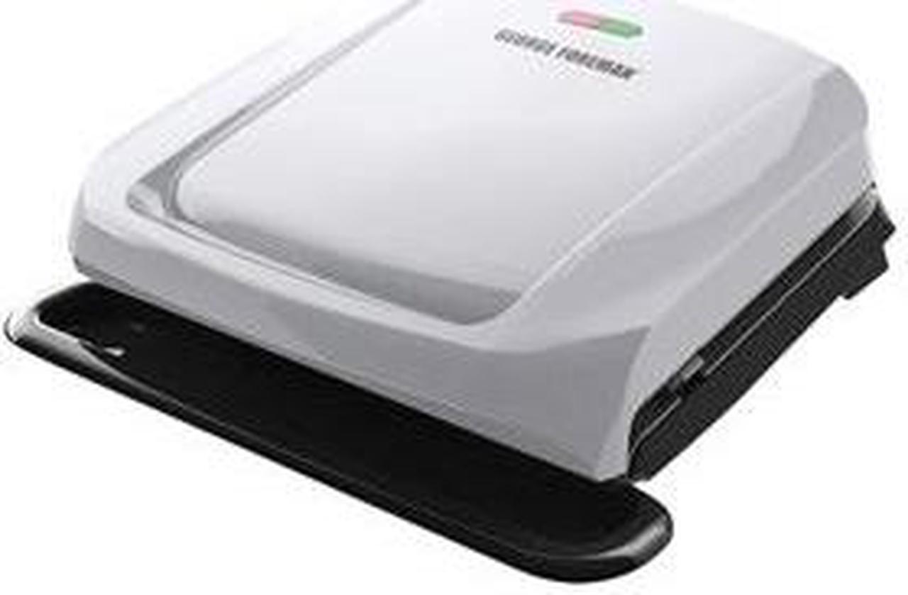 Alt view image 3 of 9 - George Foreman 4-Serving Removable Plate & Panini Grill Platinum GRP1060P