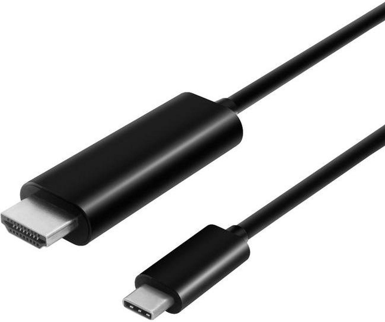 VisionTek 901219 6 Feet USB C/Thunderbolt 3 to HDMI 2.0 Cable - Black