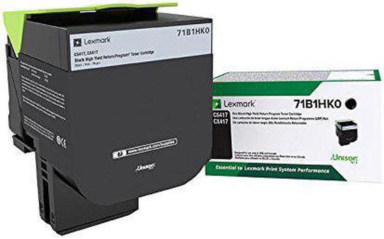 Lexmark 71b10k0 Unison Toner, 3,000 Page-Yield, Black 71B10K0