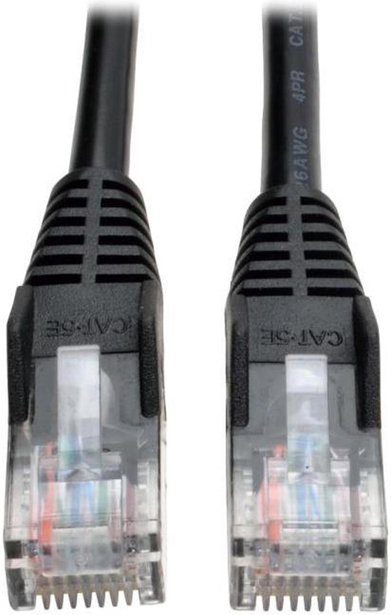 TRIPP LITE N001-025-BK 25FT CAT5E / CAT5 SNAGLESS MOLDED PATCH CABLE RJ45 M/M BLACK 25FT