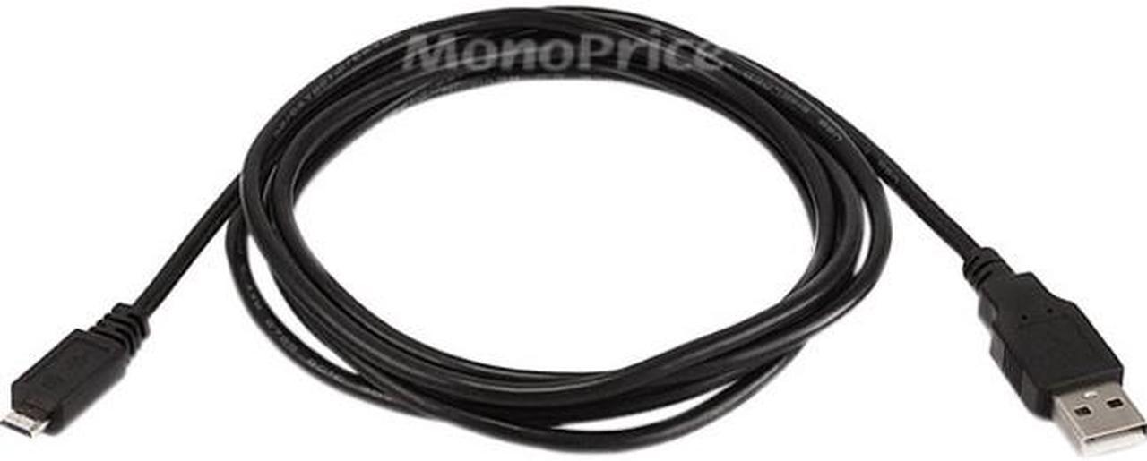 Alt view image 2 of 11 - Monoprice USB 2.0 Cable - 6 Feet - Micro USB / Micro-B 2.0 A Male to 5pin Male 28/28AWG Cable compatible with Samsung Galaxy , Note , Android, LG , HTC One,Nexus, Tablets and More!