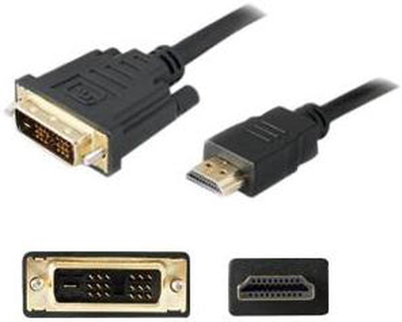 6ft HDMI 1.3 Male to DVI-D Single Link (18+1 pin) Male Black Cable For Resolution Up to 1920x1200