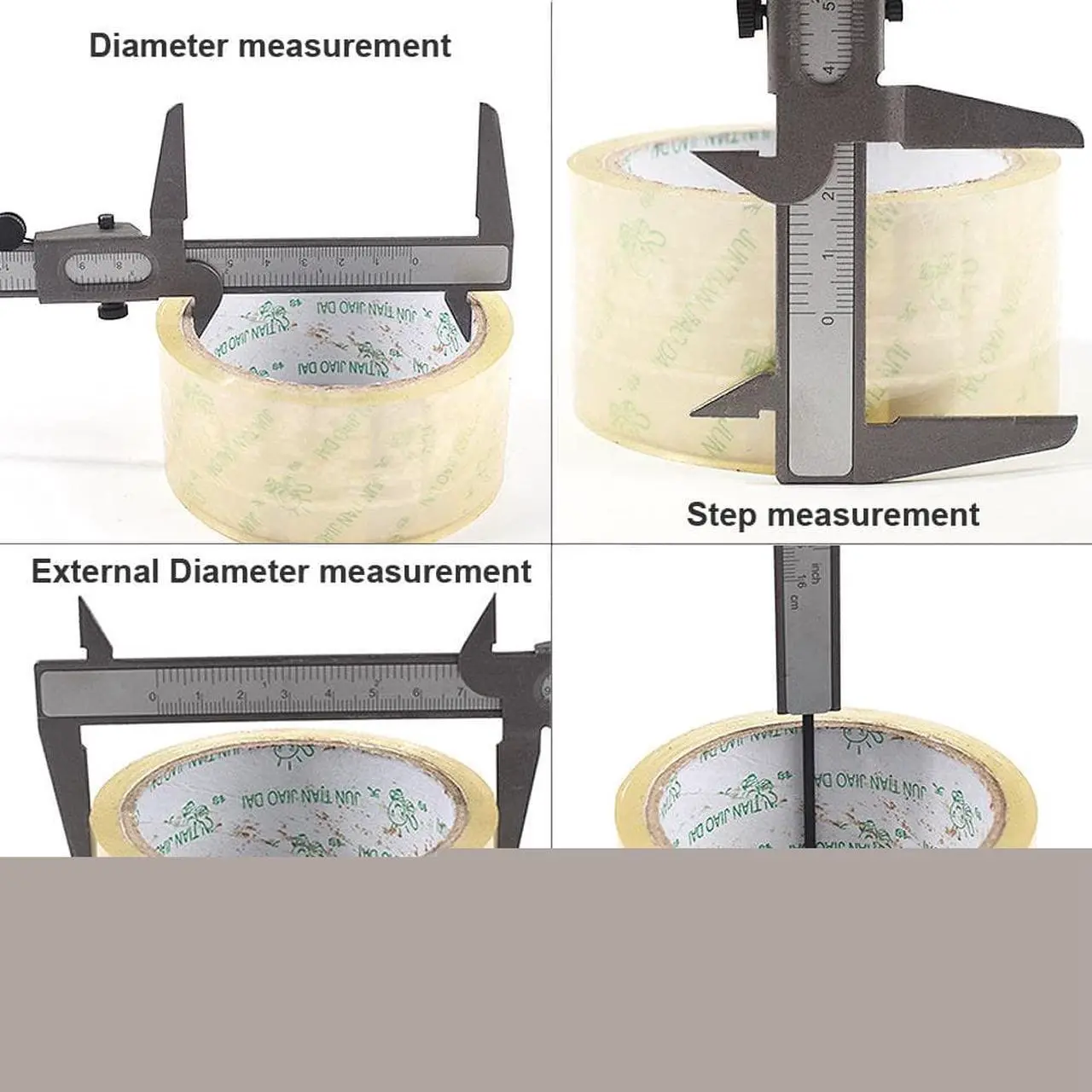 Alt view image 3 of 7 - 160mm Mini Carbon Steel Vernier Caliper Ruler with 0.1mm / 0.063in Accuracy and Sliding Wheel for Measuring