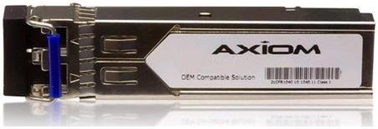 Axiom SFP+ Transceiver Modules are certified 100% compliant in all OEM applications. They are pre-configured with an application specific code to meet the requirement set forth by the router and switch OEMs. Axiom compatible transceivers pe