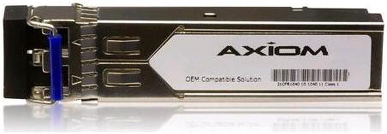 Axiom bi-directional SFP Transceiver Modules are certified 100% compliant in all OEM applications. They are pre-configured with an application specific code to meet the requirement set forth by the router and switch OEMs. Axiom compatible t