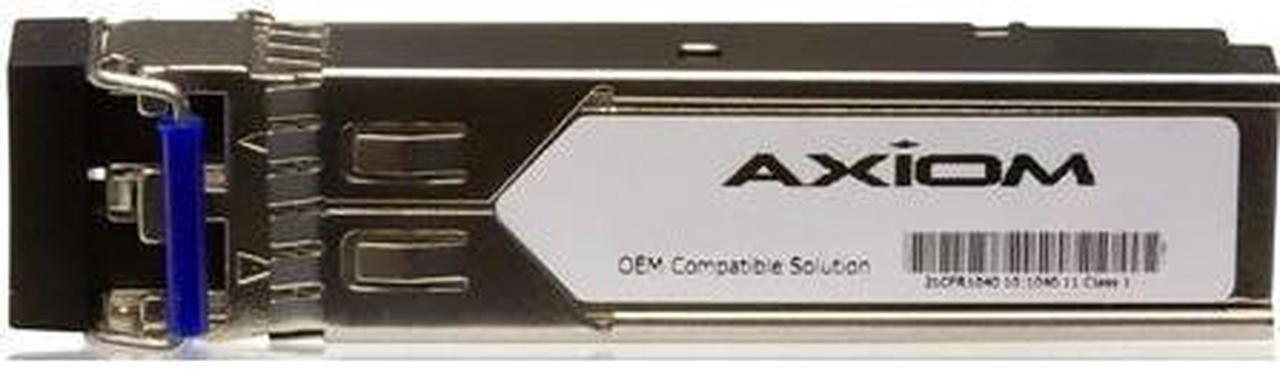 Axiom SFP Transceiver Modules are certified 100% compliant in all OEM applications. They are pre-configured with an application specific code to meet the requirement set forth by the router and switch OEMs. Axiom compatible transceivers per