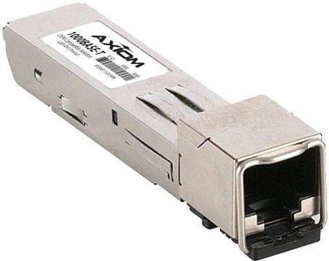 Axiom SFP Transceiver Modules are certified 100% compliant in all OEM applications. They are pre-configured with an application specific code to meet the requirement set forth by the router and switch OEMs. Axiom compatible transceivers per