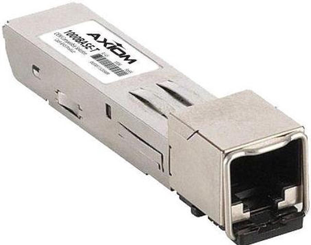 Axiom SFP Transceiver Modules are certified 100% compliant in all OEM applications. They are pre-configured with an application specific code to meet the requirement set forth by the router and switch OEMs. Axiom compatible transceivers per