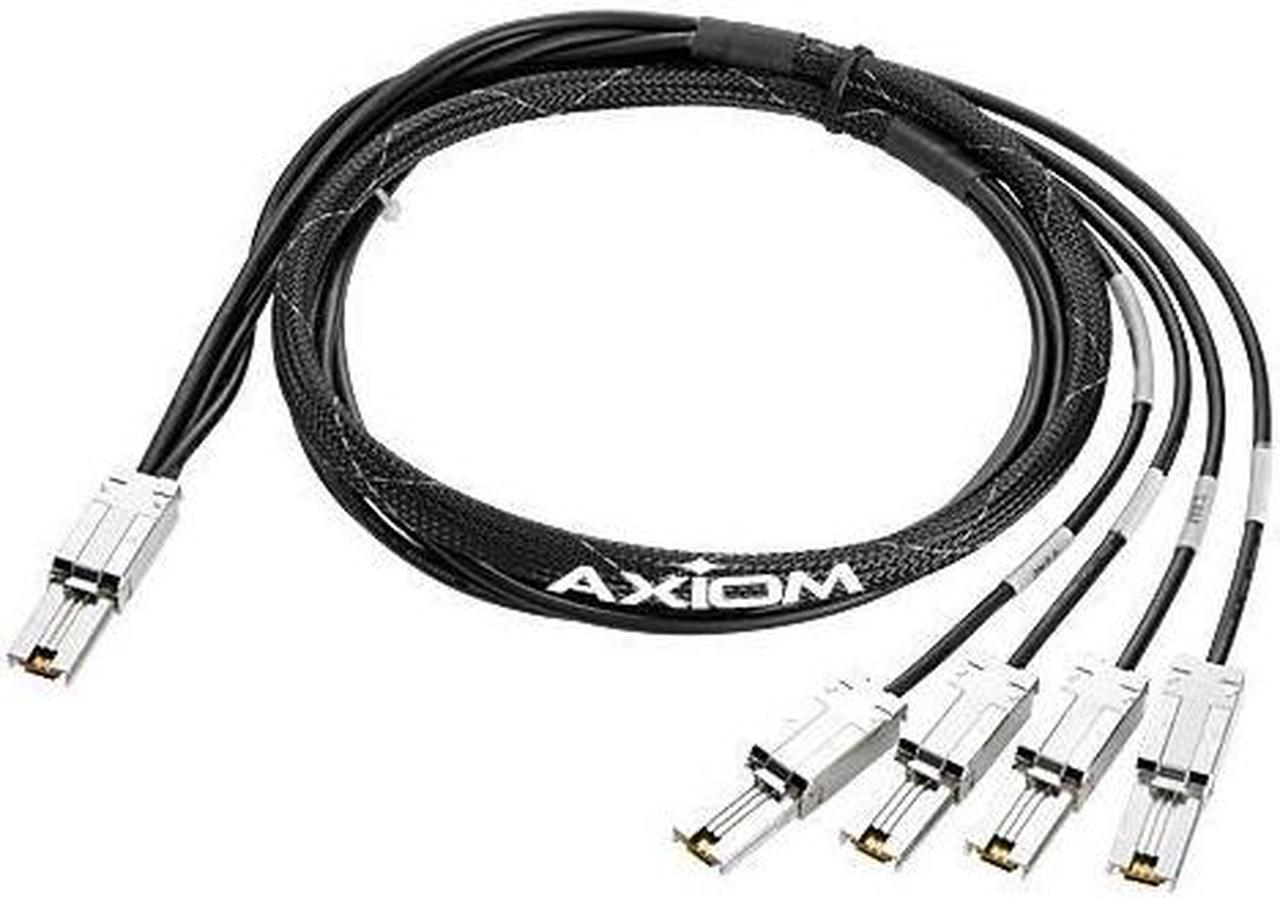 Axiom AN976A-AX Sas External Cable - 26 Pin 4X Shielded Mini Multilane Sas (Sff-8088) (M) - 26 Pin 4X Shielded Mini Multilane Sas (Sff-8088) (M) - 13 Ft - For Hpe Storageworks 3Gb, Msl2024, Msl4048, M