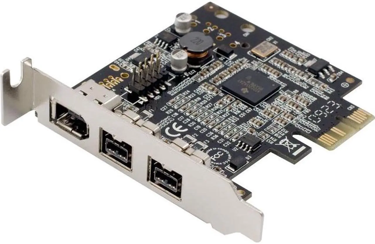 Alt view image 6 of 13 - SYBA Low Profile PCI-Express 1394B/A Firewire Card Model SD-PEX30009