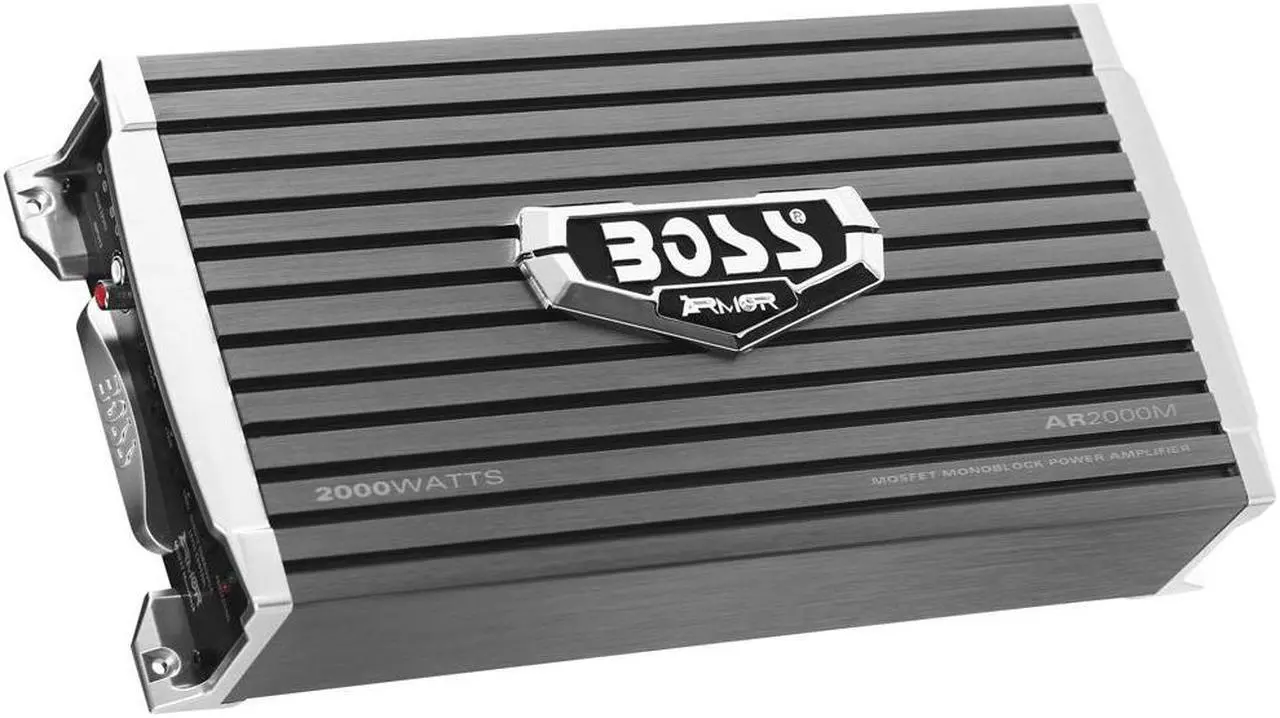 Alt view image 5 of 20 - Boss Armor AR2000M 2000 Watt Monoblock A/B Amplifier Car Audio Amp & Bass Remote