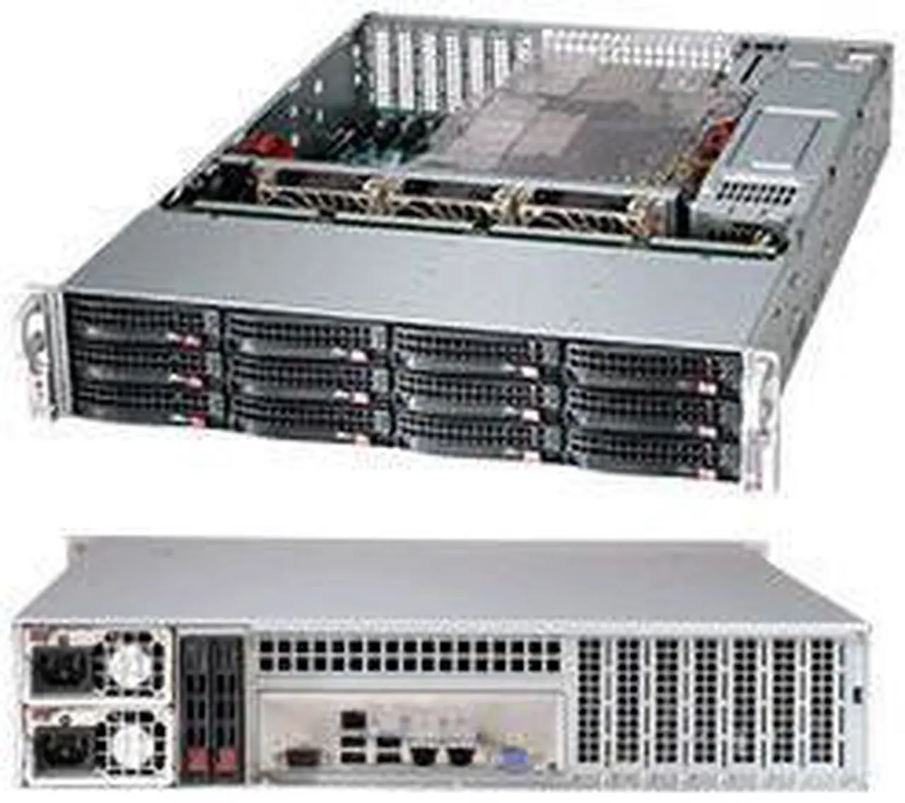 Alt view image 2 of 4 - Supermicro SuperChassis 826BE1C-R920LPB - 2U Support - 12 Hot-swap SAS/SATA Bay