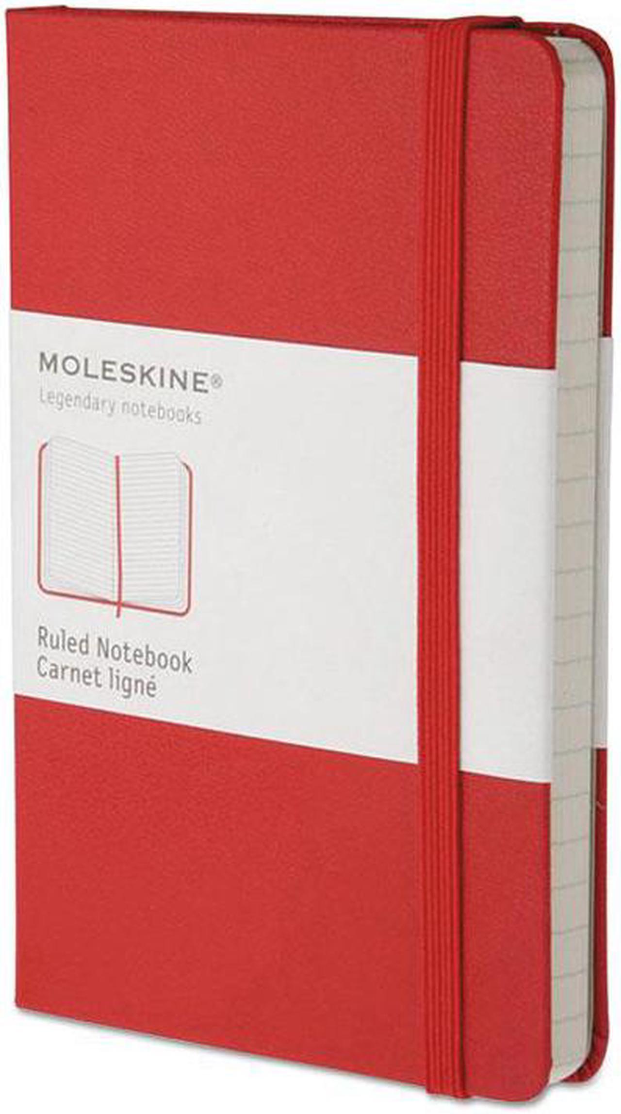 Main image of Hard Cover Notebook, Plain, 5 1/2 x 3 1/2, Red Cover, 192 Sheets HBGMM710R