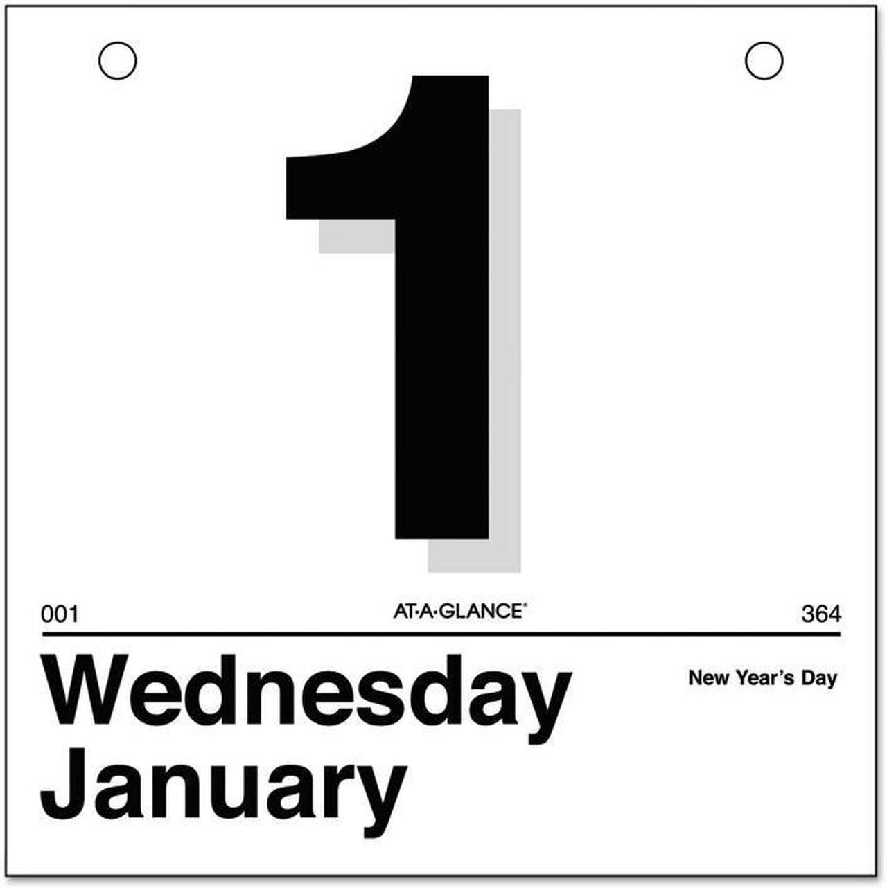 Main image of AT-A-GLANCE K1-50 Today Is Daily Wall Calendar Refill for K1, 6" x 6", White
