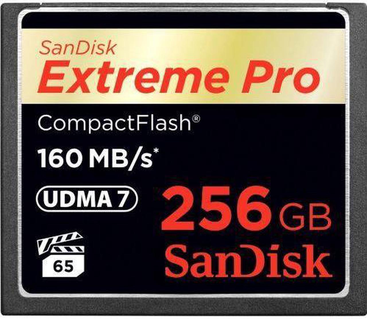 Alt view image 2 of 19 - SanDisk 256GB Extreme Pro CompactFlash Memory Card (160MB/s)