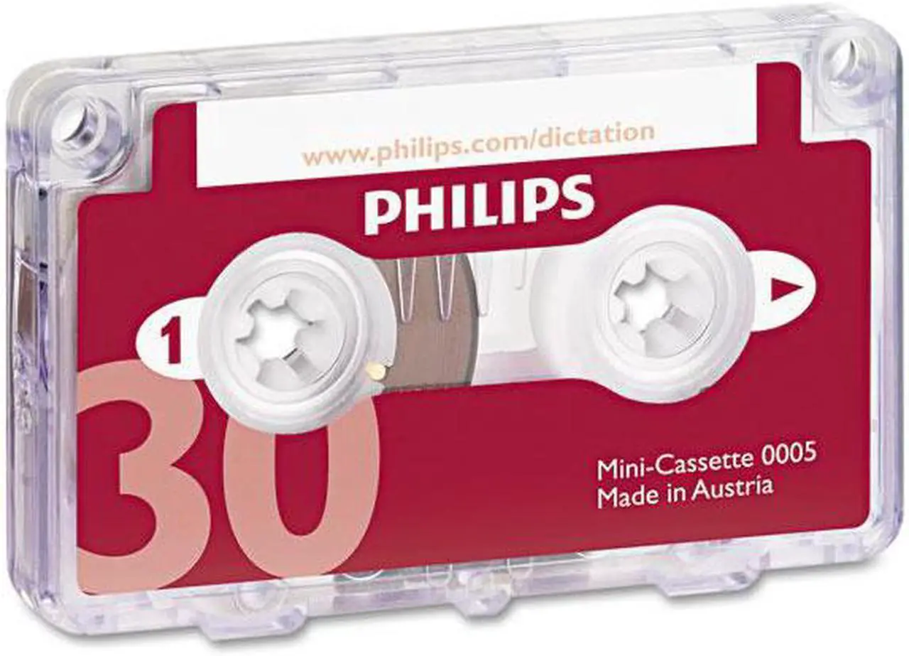 Alt view image 2 of 3 - Philips LFH000560 - Speech Dictation Minicassette With File Clip 1 x 30 Minute – 1 Each