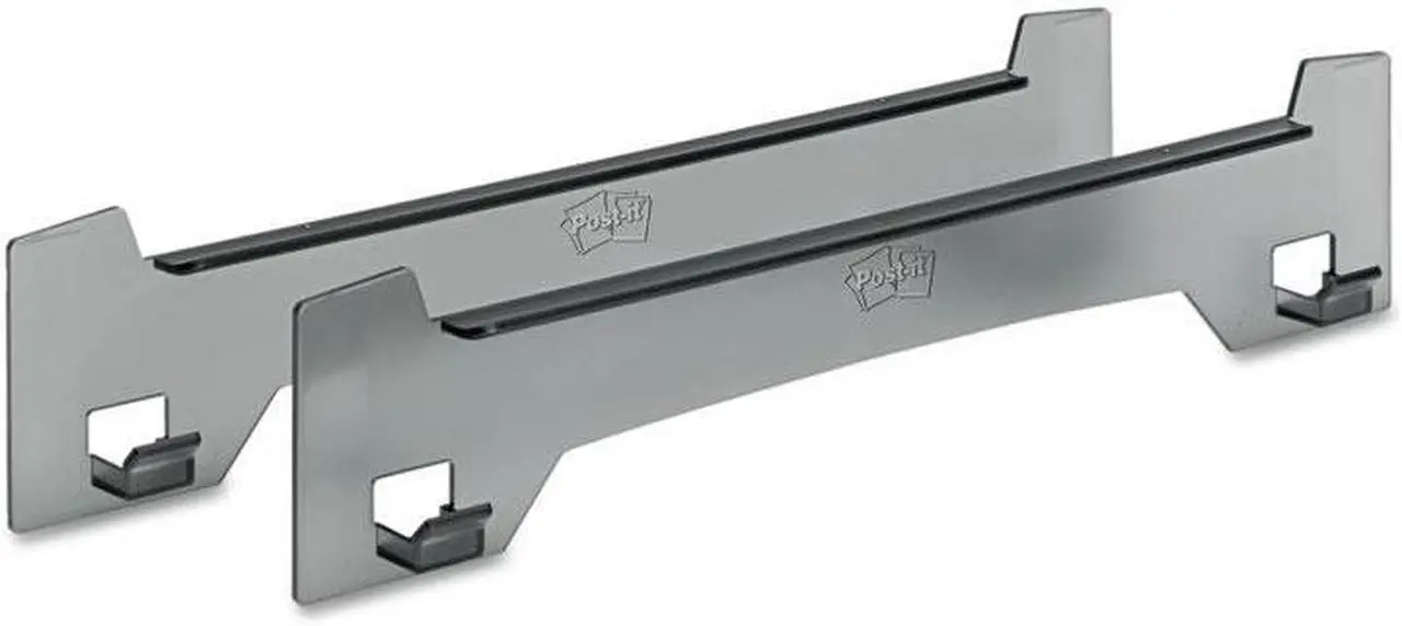 Alt view image 2 of 7 - Post-it Wall Easel with Hanger, Adhesive Mount, Plastic, Smoke, 2/Pack