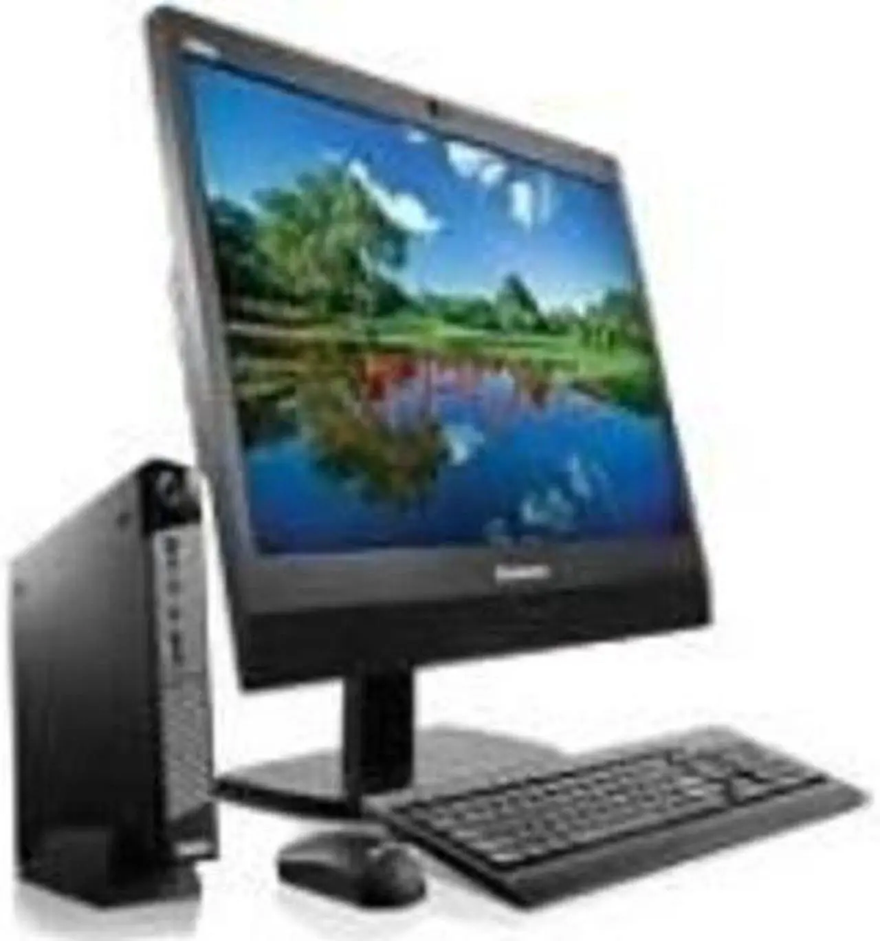 Main image of Lenovo ThinkCentre M700z 10EY000HUS All-in-One Computer - Intel Pentium G4400T 2.90 GHz - Desktop - Black