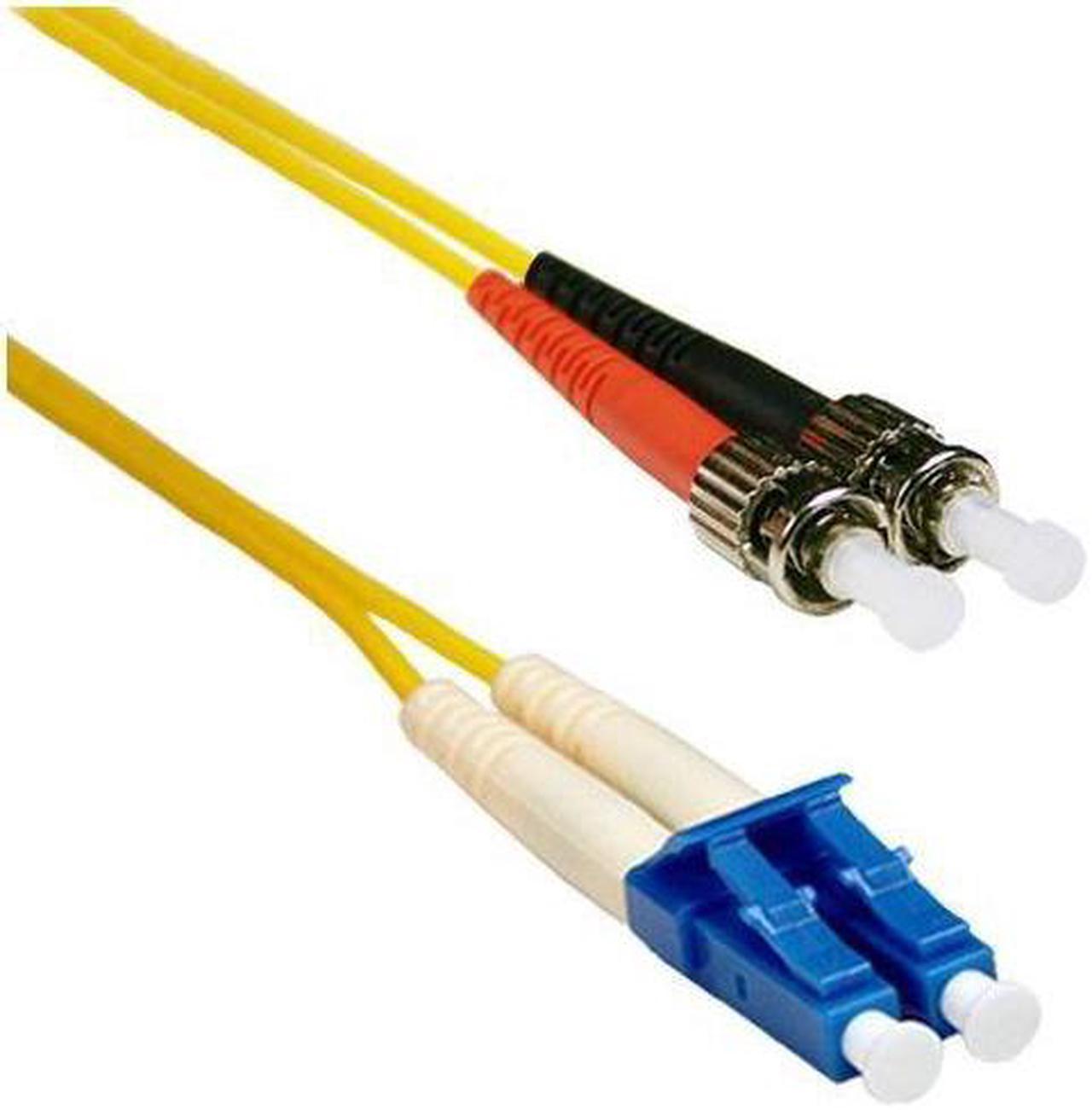 ENET 2M ST/LC DUPLEX SINGLE-MODE 9/125 OS1 OR BETTER YELLOW FIBER PATCH CABLE 2