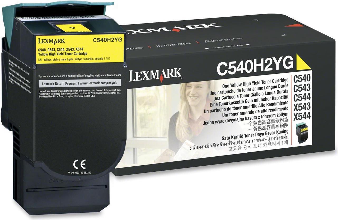 Alt view image 3 of 12 - C540h2yg High-Yield Toner, 2000 Page-Yield, Yellow