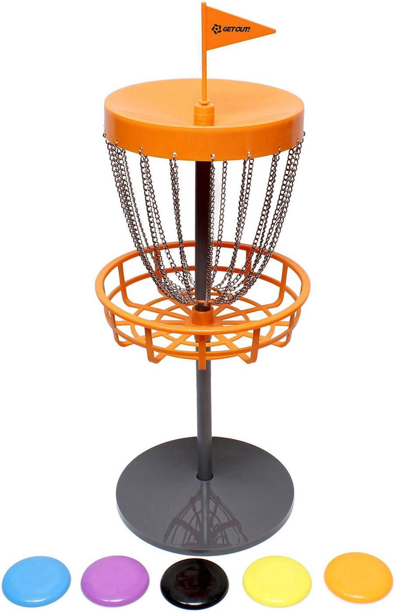 Alt view image 5 of 10 - Mini Frisbee Golf Set – Mini Disc Golf Basket with Mini Frisbees
