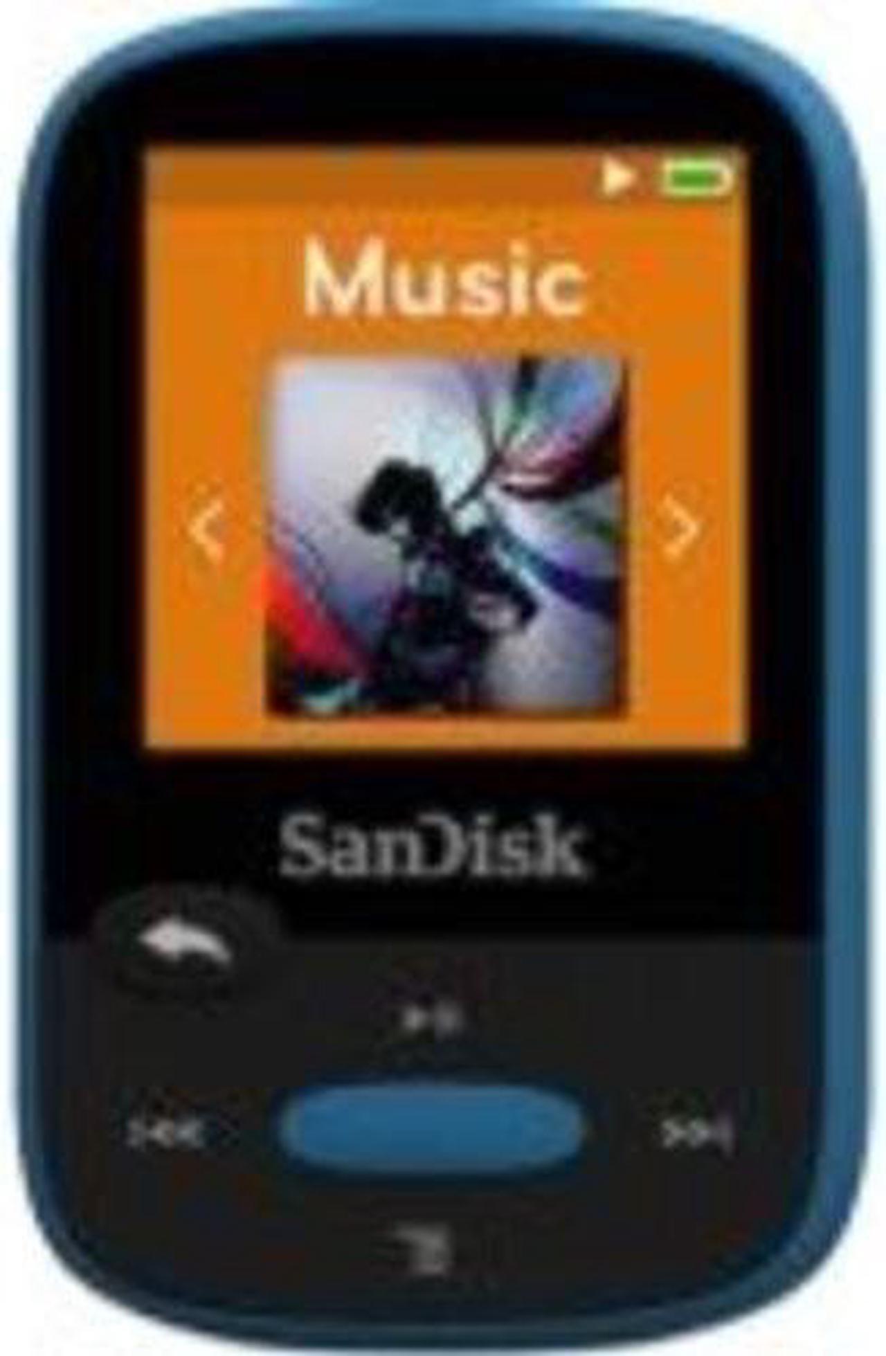 Alt view image 6 of 6 - SANDISK SDMX24-008G-A46B 8GB 1.44" Clip Sport MP3 Player (Blue)