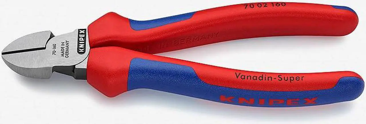 Alt view image 4 of 5 - KNIPEX 70 02 160 6 1/4 in 70 Diagonal Cutting Plier Standard Cut Narrow Nose