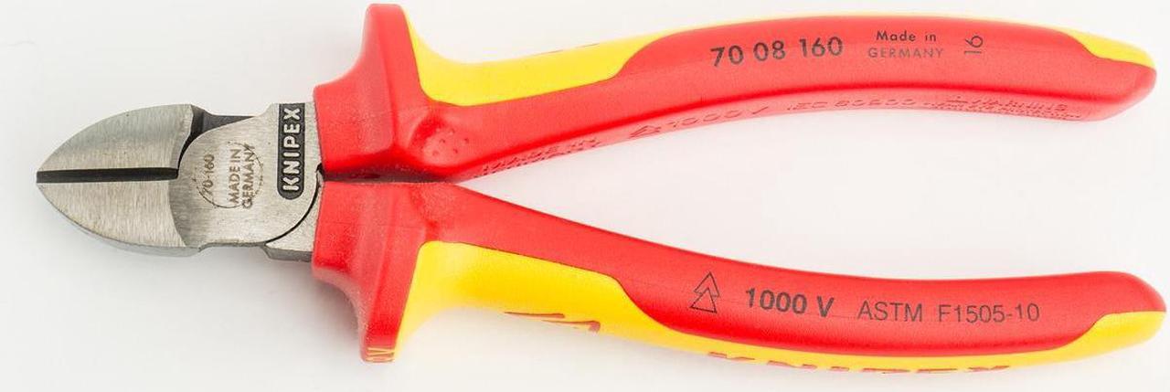 Alt view image 3 of 4 - KNIPEX 70 08 160 SBA 6 1/4 in 70 Diagonal Cutting Plier Standard Cut Narrow