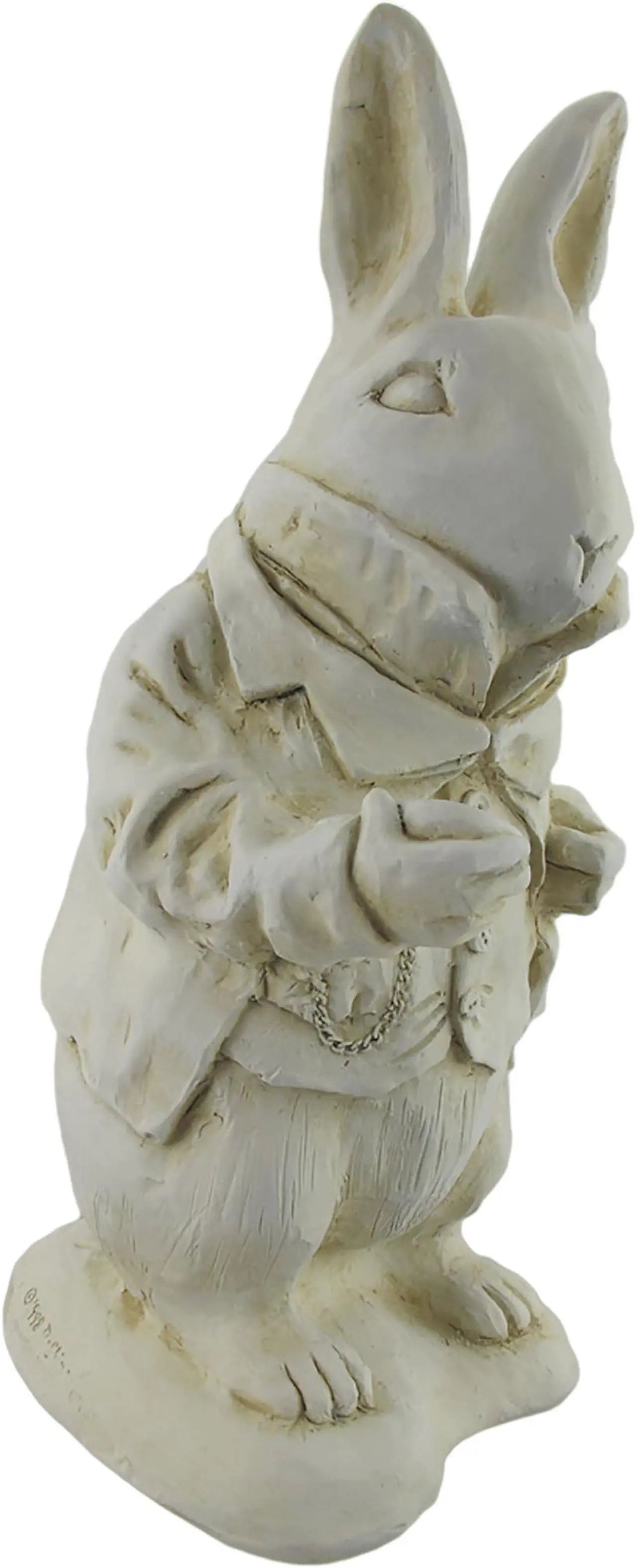 Main image of Alice in Wonderland White Rabbit Garden Statue Museum White-RESIN