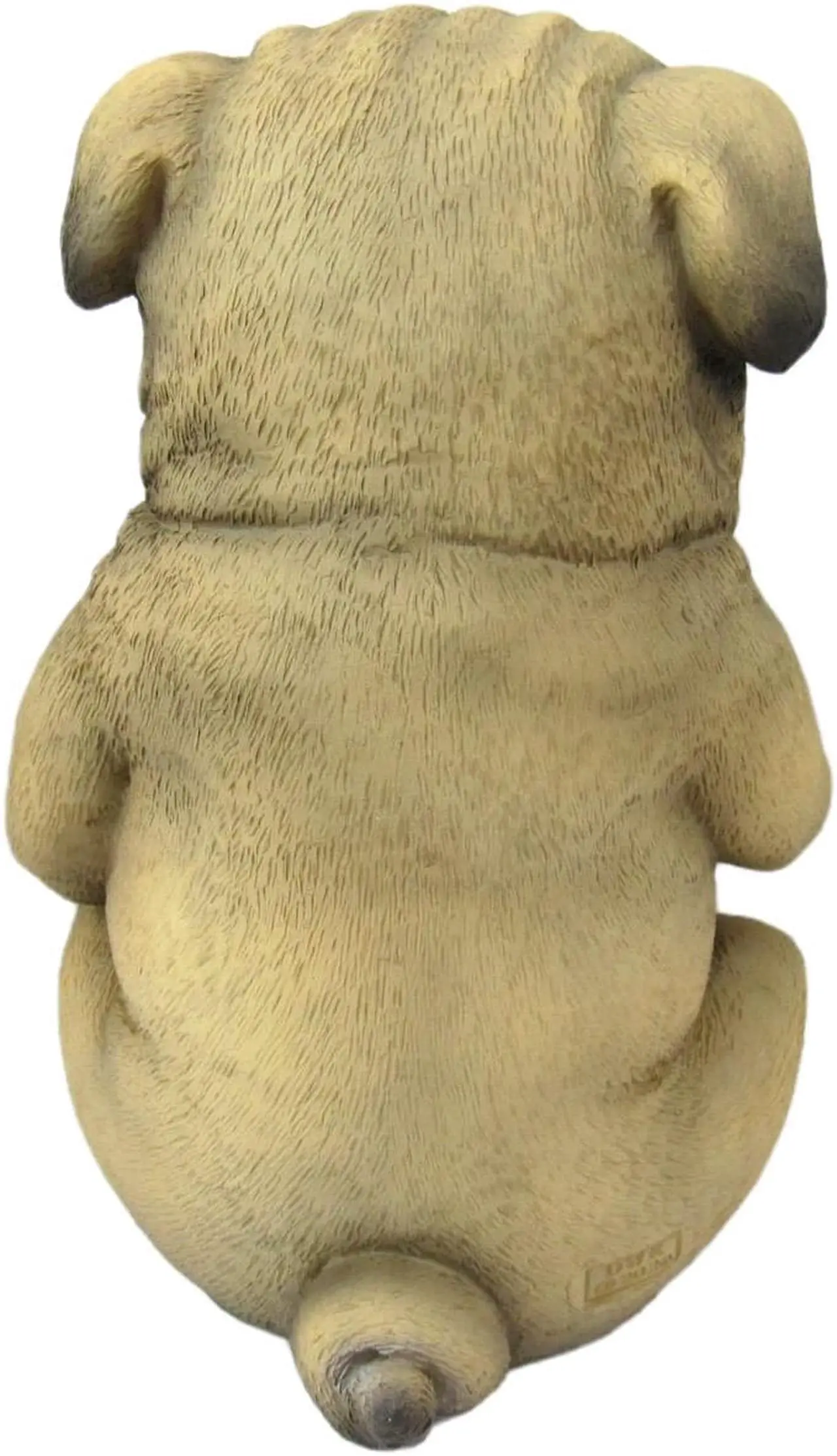Alt view image 6 of 6 - Pug Life Cheeky Middle Finger-Flipping Pug Dog Hand Painted Resin Statue - Adorable 6.75-Inch Decorative Figurine for Your Home, Office, and Garden Display