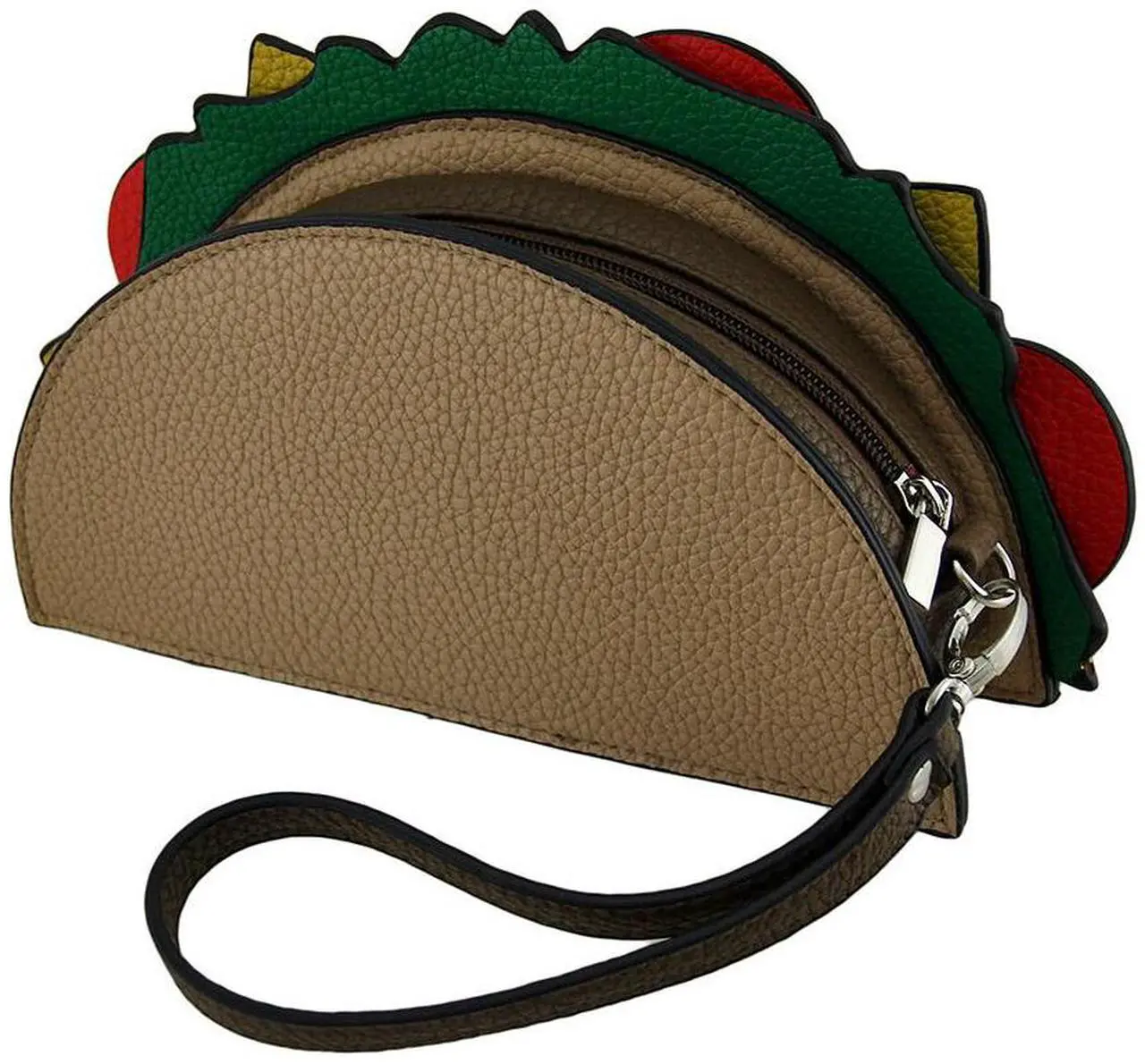 Alt view image 2 of 4 - Taco Bout Love Food Friendly Taco Shaped Purse w/Removable Wrist Strap