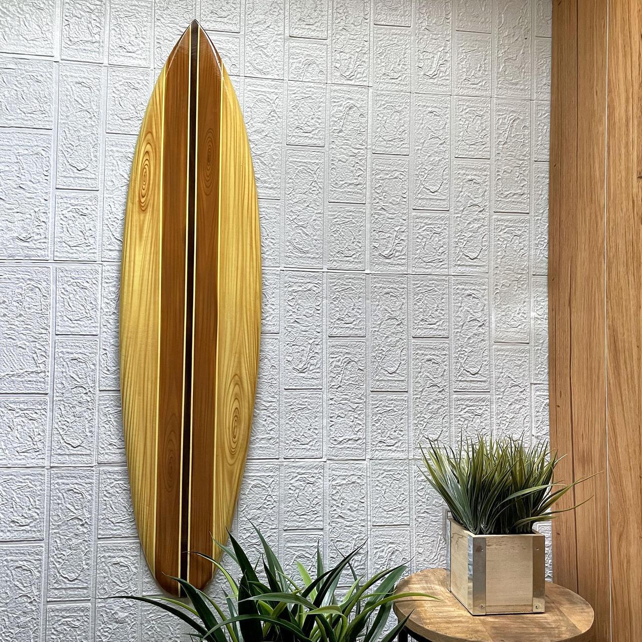 Alt view image 4 of 7 - Set of 2 Hand Carved Wooden Striped Surfboard Wall Decor Hangings - 39 Inches Long - Easy to Hang - Coastal Vibes, Bringing Beachside Serenity to Your Home