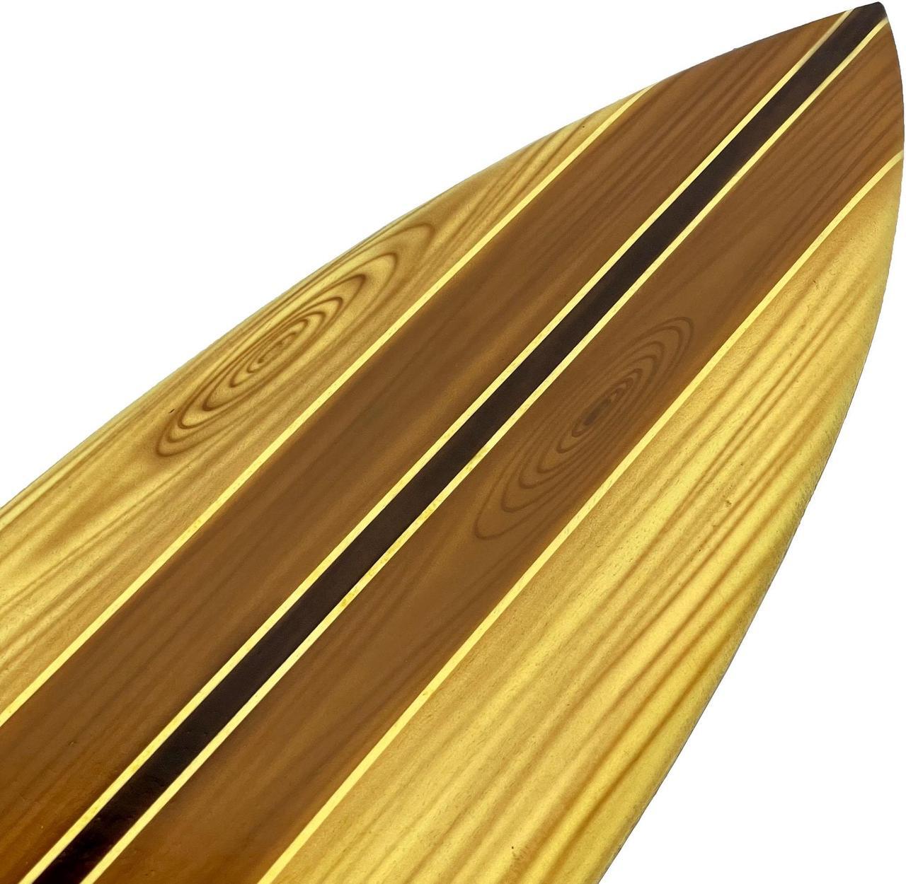 Alt view image 7 of 7 - Set of 2 Hand Carved Wooden Striped Surfboard Wall Decor Hangings - 39 Inches Long - Easy to Hang - Coastal Vibes, Bringing Beachside Serenity to Your Home
