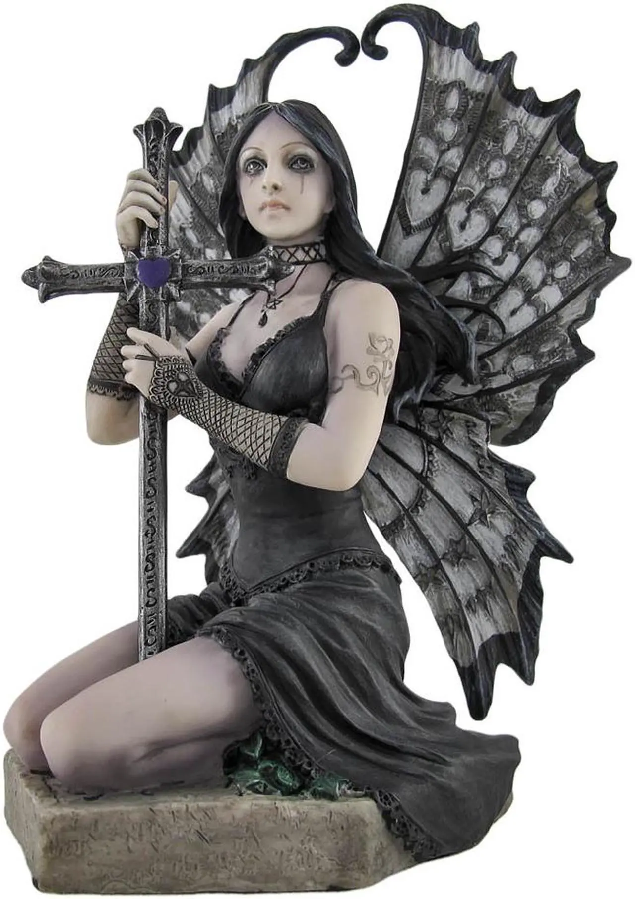 Main image of Anne Stokes' 'Lost Love' Hand Painted 6.25-Inch Mourning Fairy Cast Resin Statue - Crafted in Exquisite Detail - Ideal for Gothic and Dark Art Enthusiasts