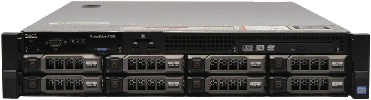 Main image of Dell PowerEdge R720 LFF E5-2643 Quad Core 3.3Ghz 64GB 3x 600GB H710
