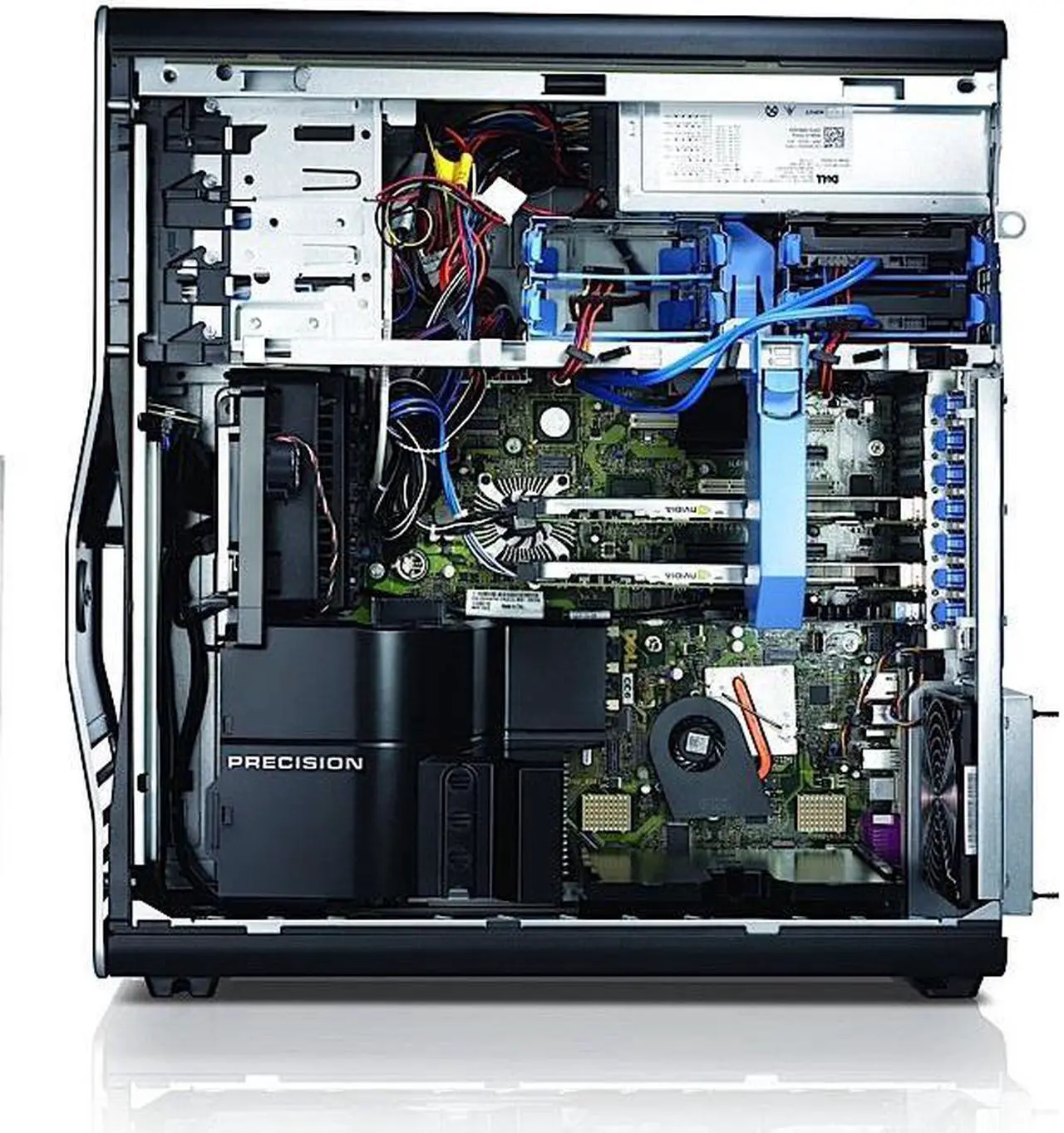 Alt view image 2 of 3 - Dell Precision T5500 Workstation 1x X5650 Six Core 2.67Ghz 32GB 500GB 1TB DVDRW Q600 875W