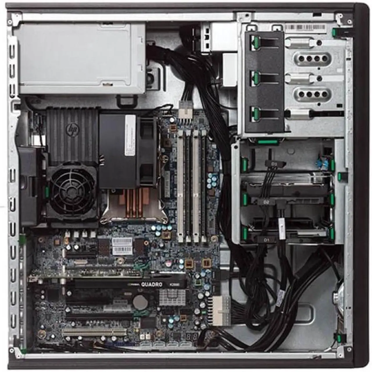 Alt view image 2 of 3 - HP Z420 Workstation E5-1650 V2 Six Core 3.5Ghz 8GB 500GB Dual DVI No OS