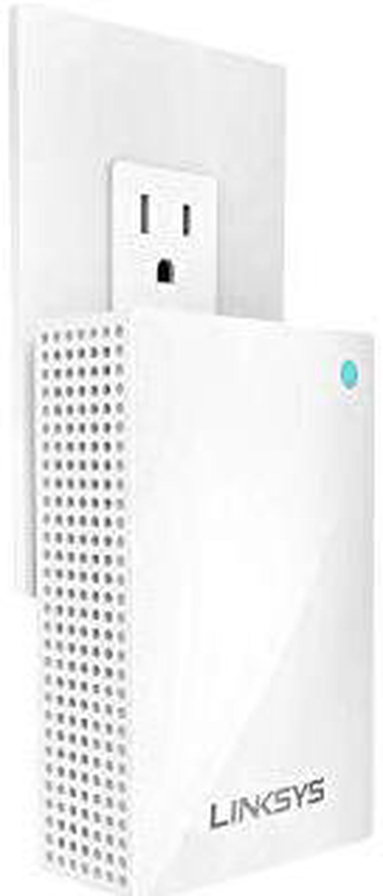 Main image of Linksys WHW0101P Velop Mesh WiFi Extender: Wall Plug-in, Wireless Range and Speed Booster for Velop Mesh Wi-Fi System, Single Outlet (White)