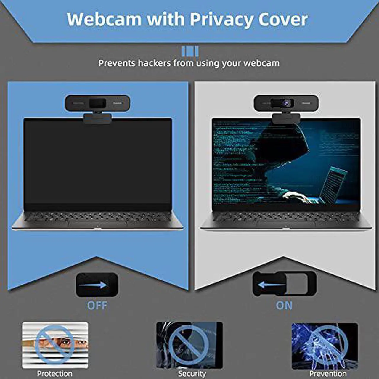 Alt view image 3 of 7 - Zoom Certified, NexiGo N940P 2K Zoomable Webcam with Remote and Software Controls | Sony Starvis Sensor | 1080P@ 60FPS | 3X Zoom in | Dual Stereo Microphone, for Zoom/Skype/Teams/Webex (Black)