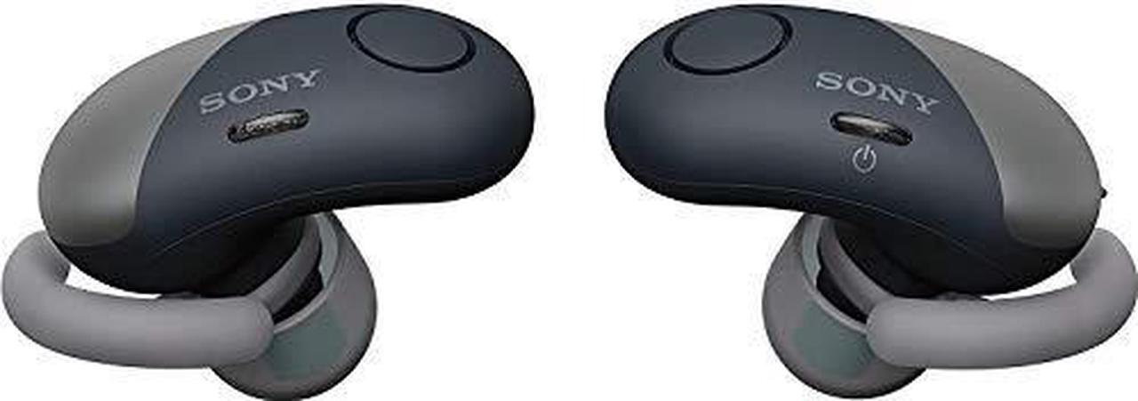 Alt view image 7 of 7 - Sony True Wireless Bluetooth in Ear Headphones: Noise Cancelling Sports Workout Ear Buds - Cordless, Sweatproof Earphones, Built-in Microphone, Extra BASS WF-SP700N/B (International Version) Black