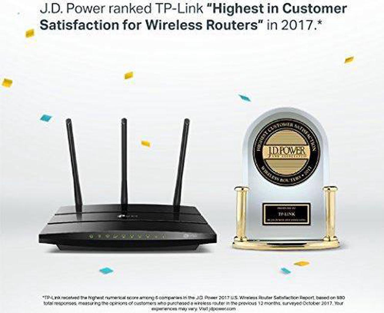 Alt view image 2 of 5 - TP-Link AC1750 Smart WiFi Router - Dual Band Gigabit Wireless Internet Router for Home, Works with Alexa, VPN Server, Parental Control&QoS(Archer A7)