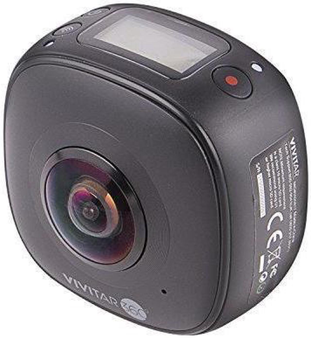 Alt view image 4 of 7 - Vivitar DVR-978HD 360 Degree High Definition High Resolution 16 MP Dual Lens Portable Digital Action Camera with Universal Mount Bicycle Mount and Tripod, Black