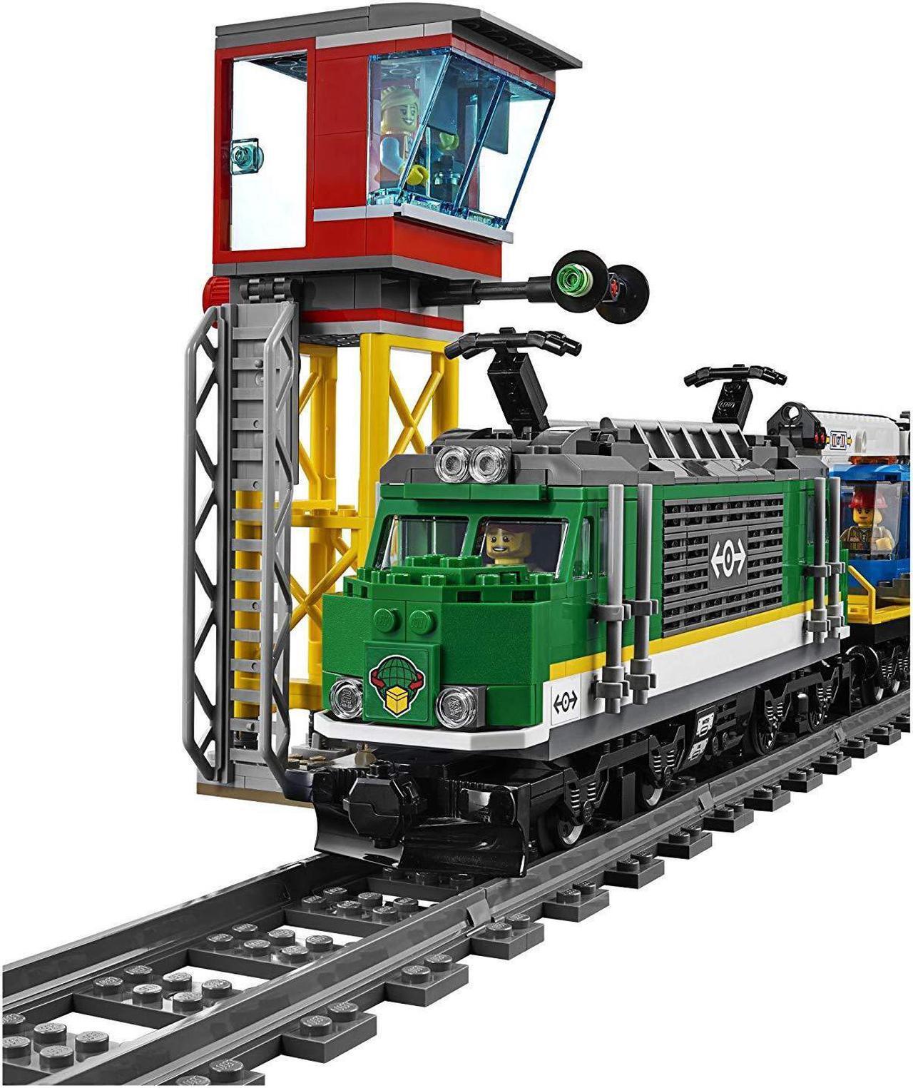 Alt view image 7 of 7 - LEGO City Cargo Train 60198 Remote Control Train Building Set with Tracks for Kids, Top Present and Christmas Gift for Boys and Girls (1226 Pieces)