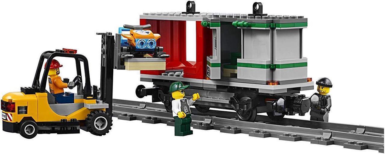 Alt view image 6 of 7 - LEGO City Cargo Train 60198 Remote Control Train Building Set with Tracks for Kids, Top Present and Christmas Gift for Boys and Girls (1226 Pieces)