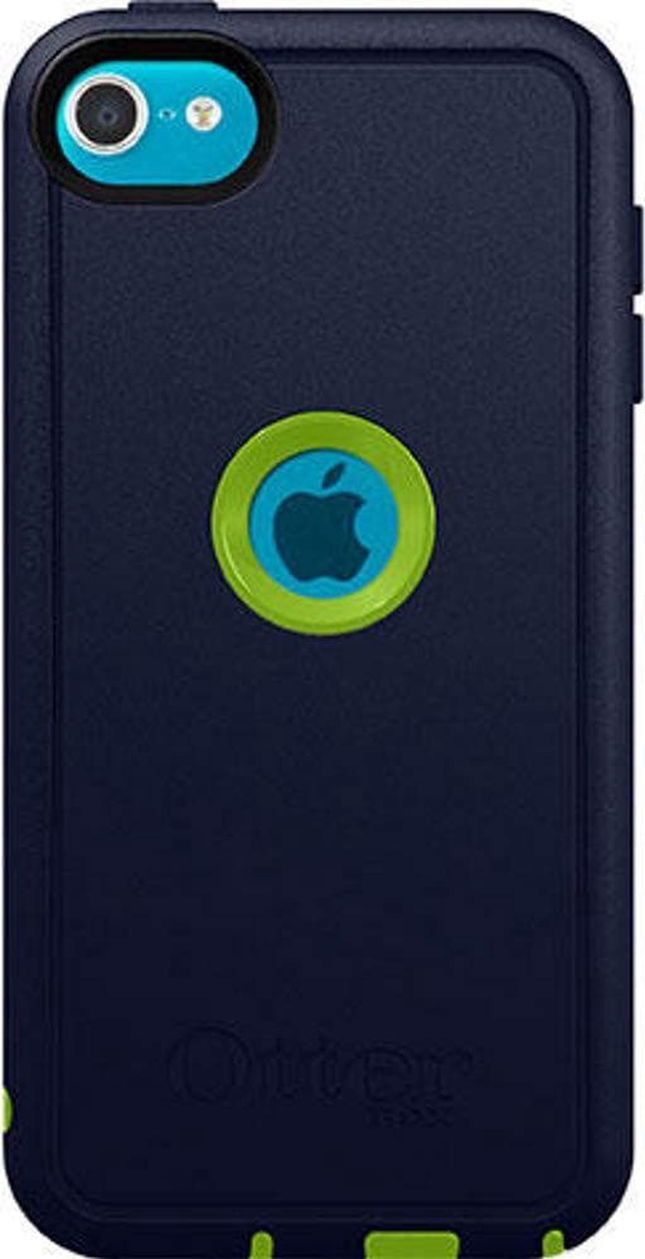 Alt view image 3 of 4 - OtterBox Defender Case for Apple iPod Touch 5th and 6th Generation - Bulk Packaging - Glow Green / Admiral Blue