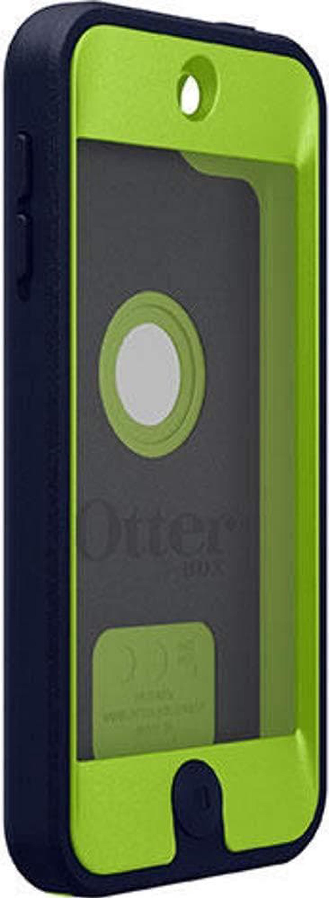 Main image of OtterBox Defender Case for Apple iPod Touch 5th and 6th Generation - Bulk Packaging - Glow Green / Admiral Blue
